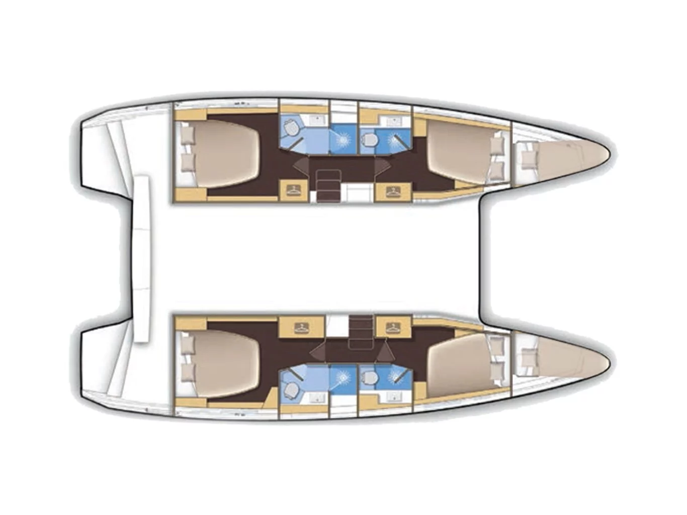 Lagoon 42 (Majorelle Blue | watermaker) Plan image - 2