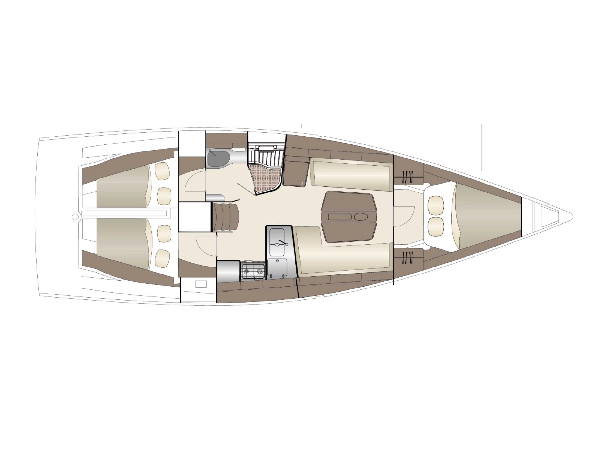 Dehler 38 SQ (Ringelnatz) Plan image - 1