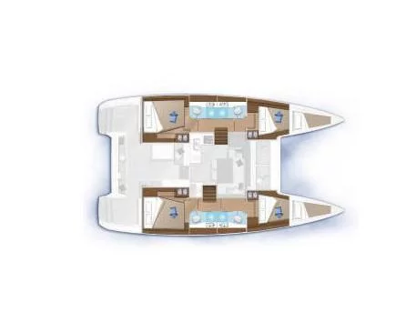 Lagoon 40 (Bahia Real) Plan image - 12