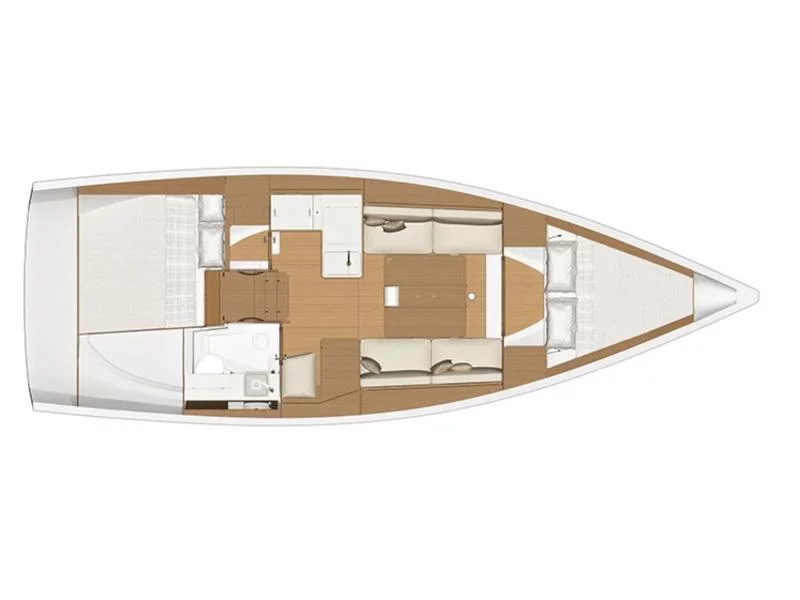 Dufour 360 2 Cabin (Ares) Plan image - 14