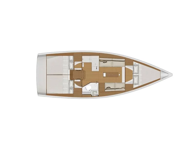 Dufour 360 3 Cabin (Gracia) Plan image - 15