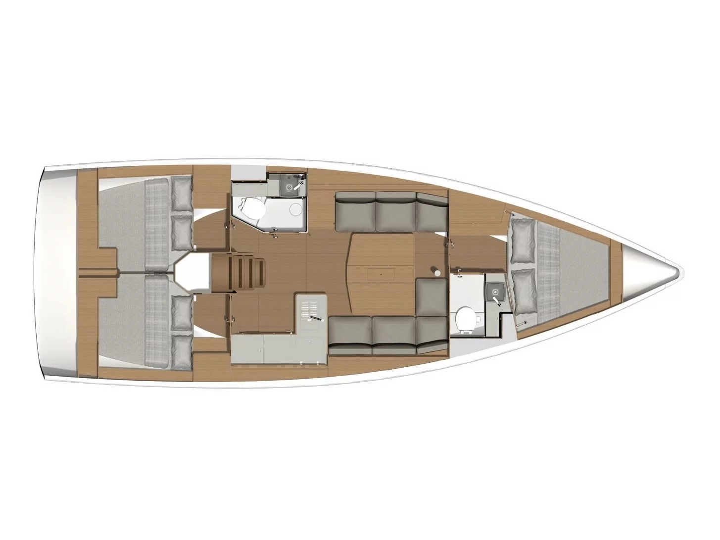 Dufour 390 Grand Large (Pixie) Plan image - 9