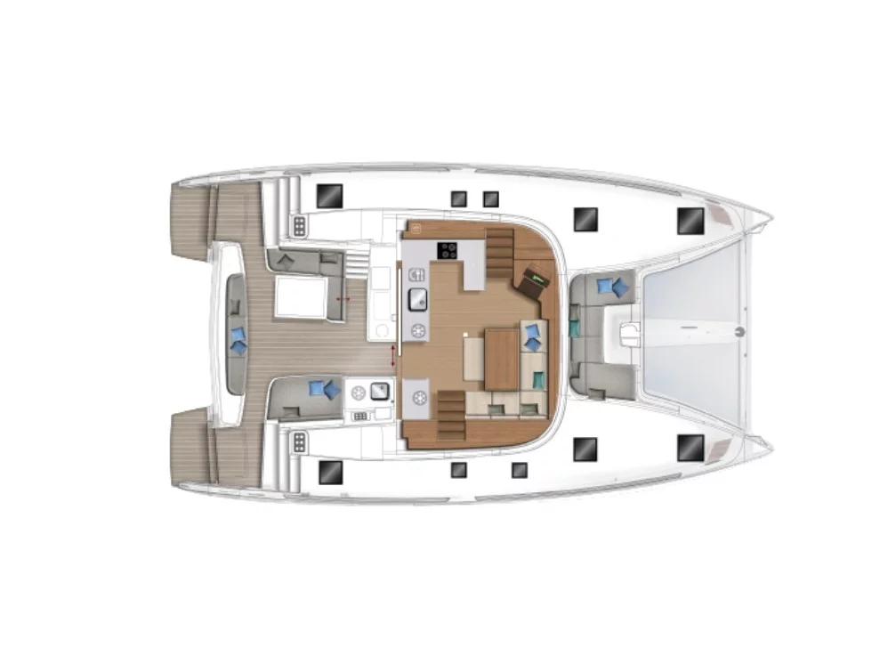 Lagoon 46 (Mystique) Plan image - 10