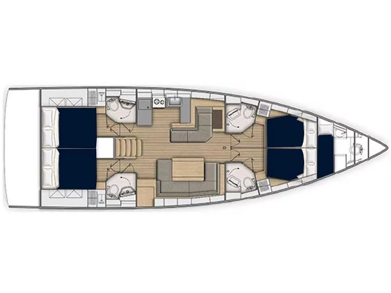 Oceanis 51.1 () Plan image - 15