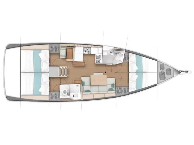 Sun Odyssey 440 (Eleni) Plan image - 15