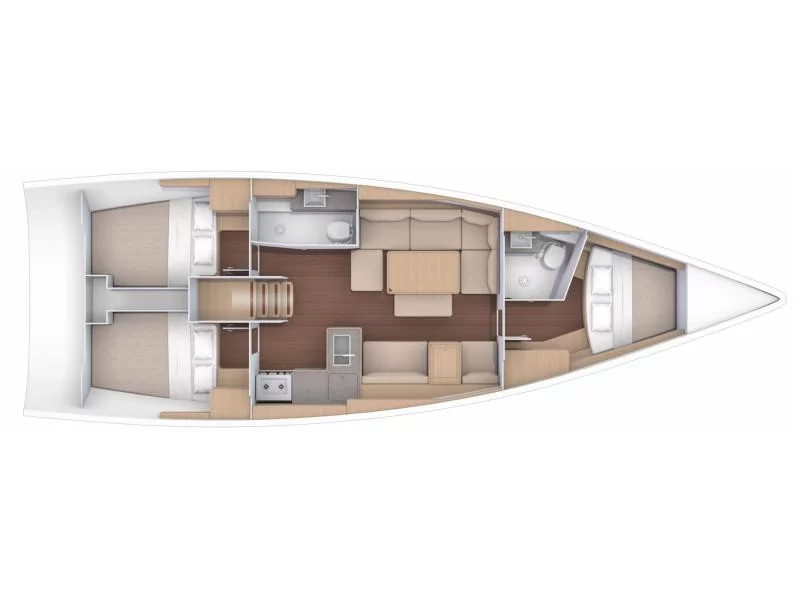 Dufour 412 Grand large (OYKUM) Plan image - 17