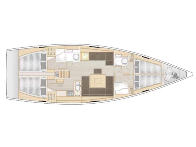 Hanse 458 (DELTA) Plan image - 12
