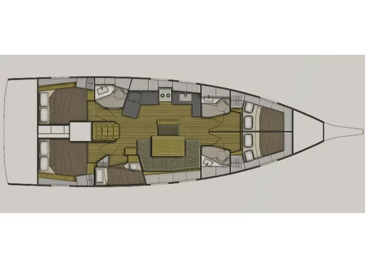 Oceanis 46.1 (Bar-Bar) Plan image - 4