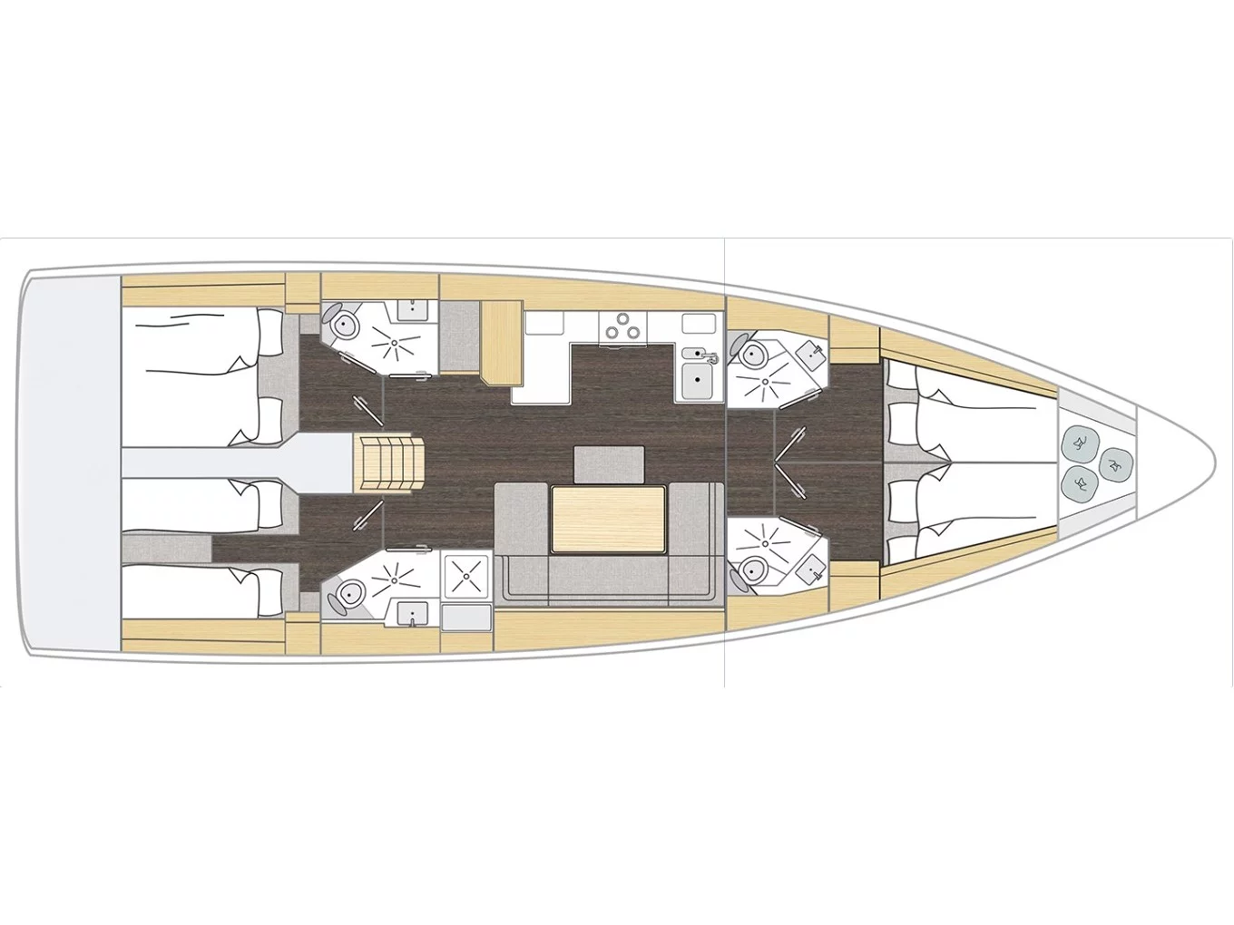 Bavaria C46 (Aegeas) Plan image - 17