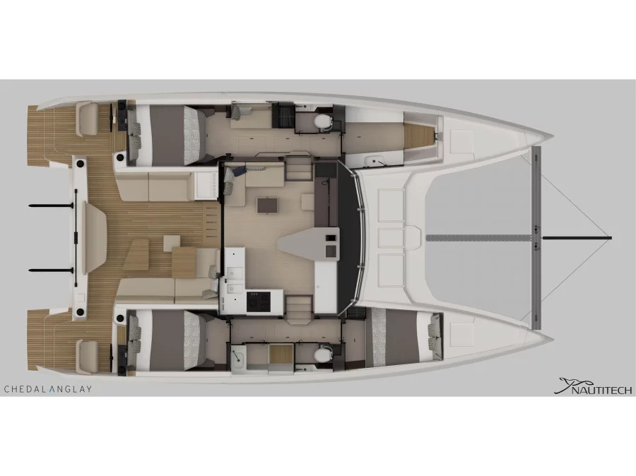Nautitech 44 Open (Stella) Plan image - 12