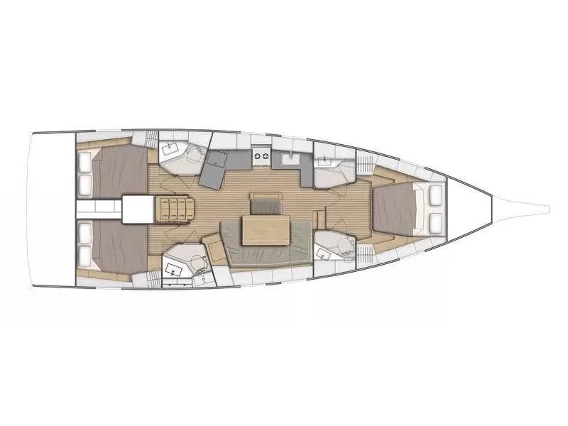 Oceanis 46.1 (3 cab) (Callisto) Plan image - 9