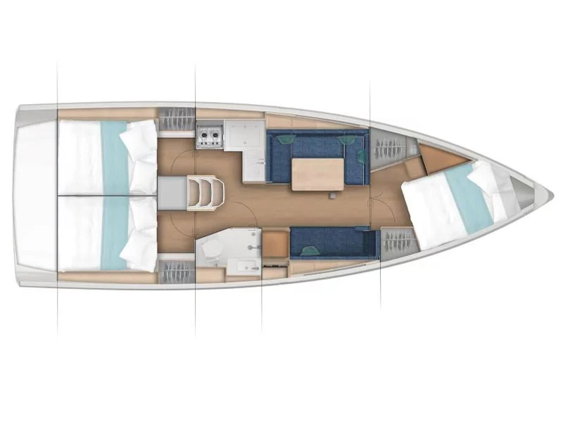 Sun Odyssey 380 (Maitai) Plan image - 1