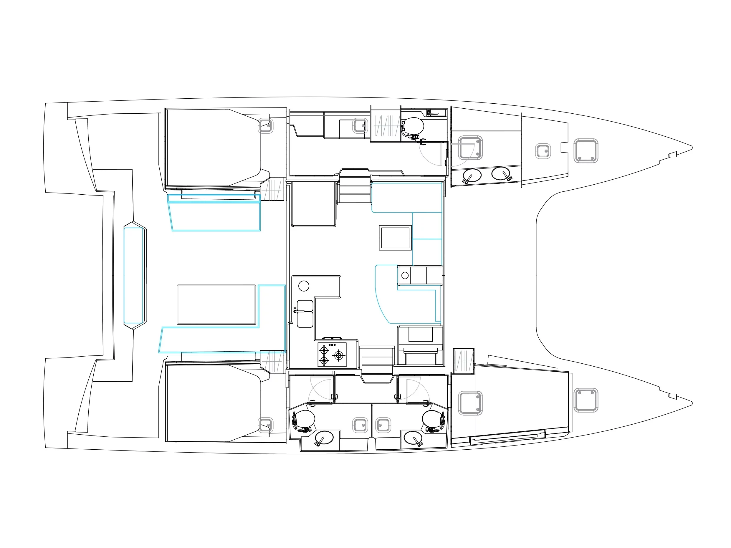 Nautitech 46 Open (Ocean 11) Plan image - 17