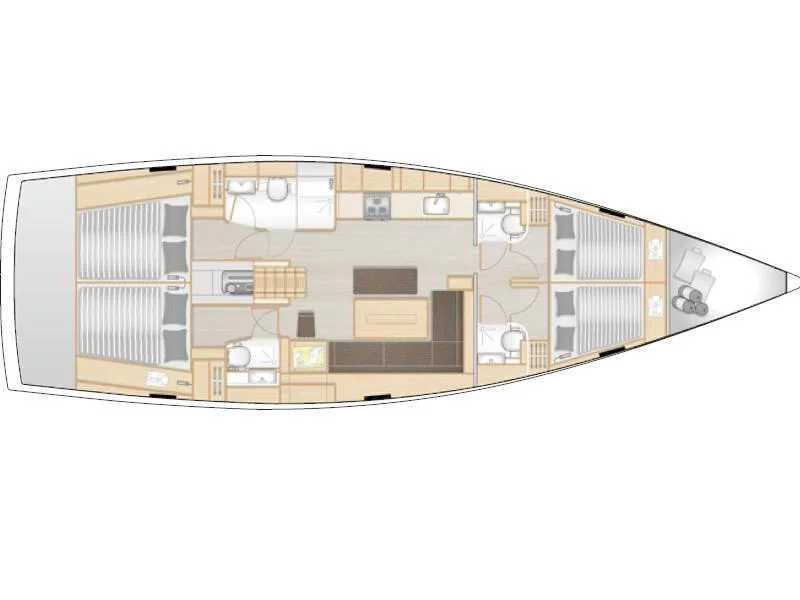 Hanse 508 (LADY AGA) Plan image - 7