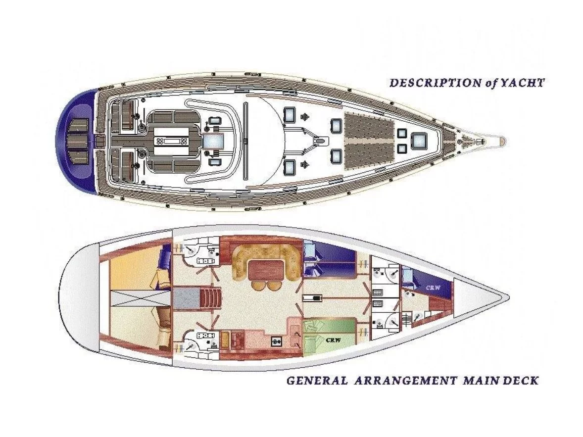 Ocean Star 51.2 (Sofia Star 1) Plan image - 1
