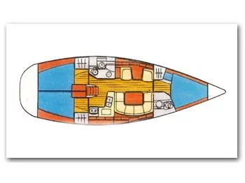 Sun Odyssey 40 (Cingene) Plan image - 3
