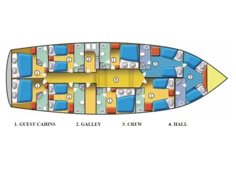 Gulet Fortuna (Fortuna) Plan image - 23