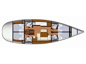 Sun Odyssey 49i (Mimi) Plan image - 1