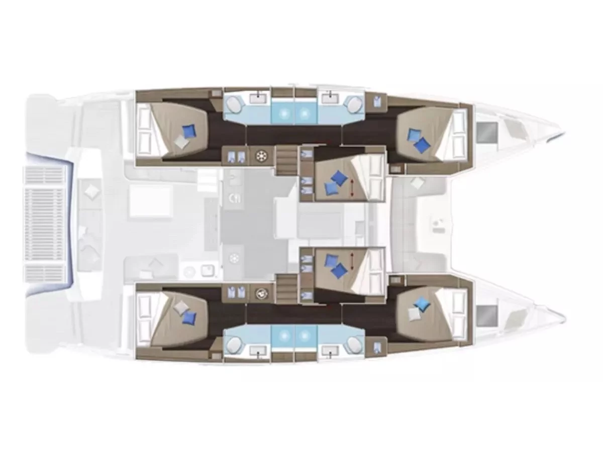 Lagoon 51 (Sea Charme) Plan image - 3