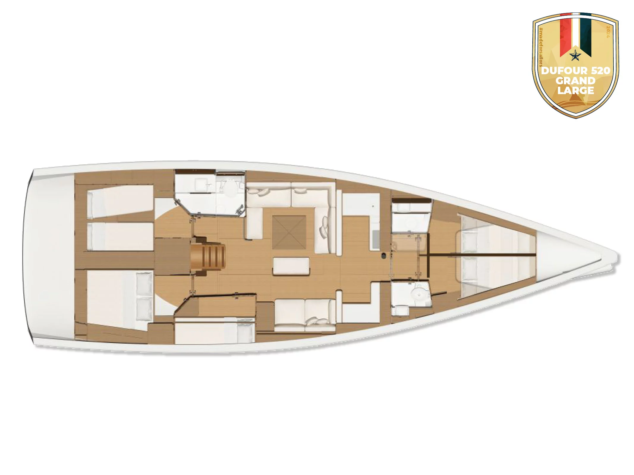 Dufour 520 Grand Large (Maverick) Plan image - 68