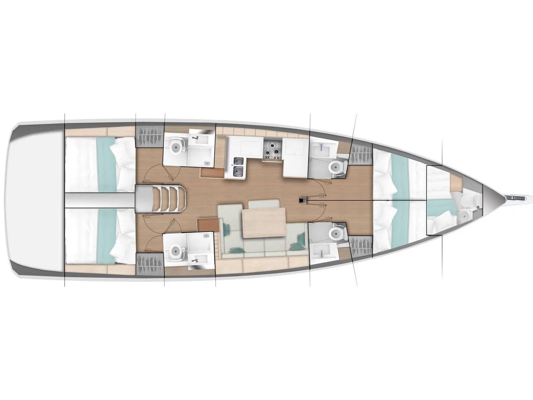 Sun Odyssey 490 (Red Marlin) Plan image - 21