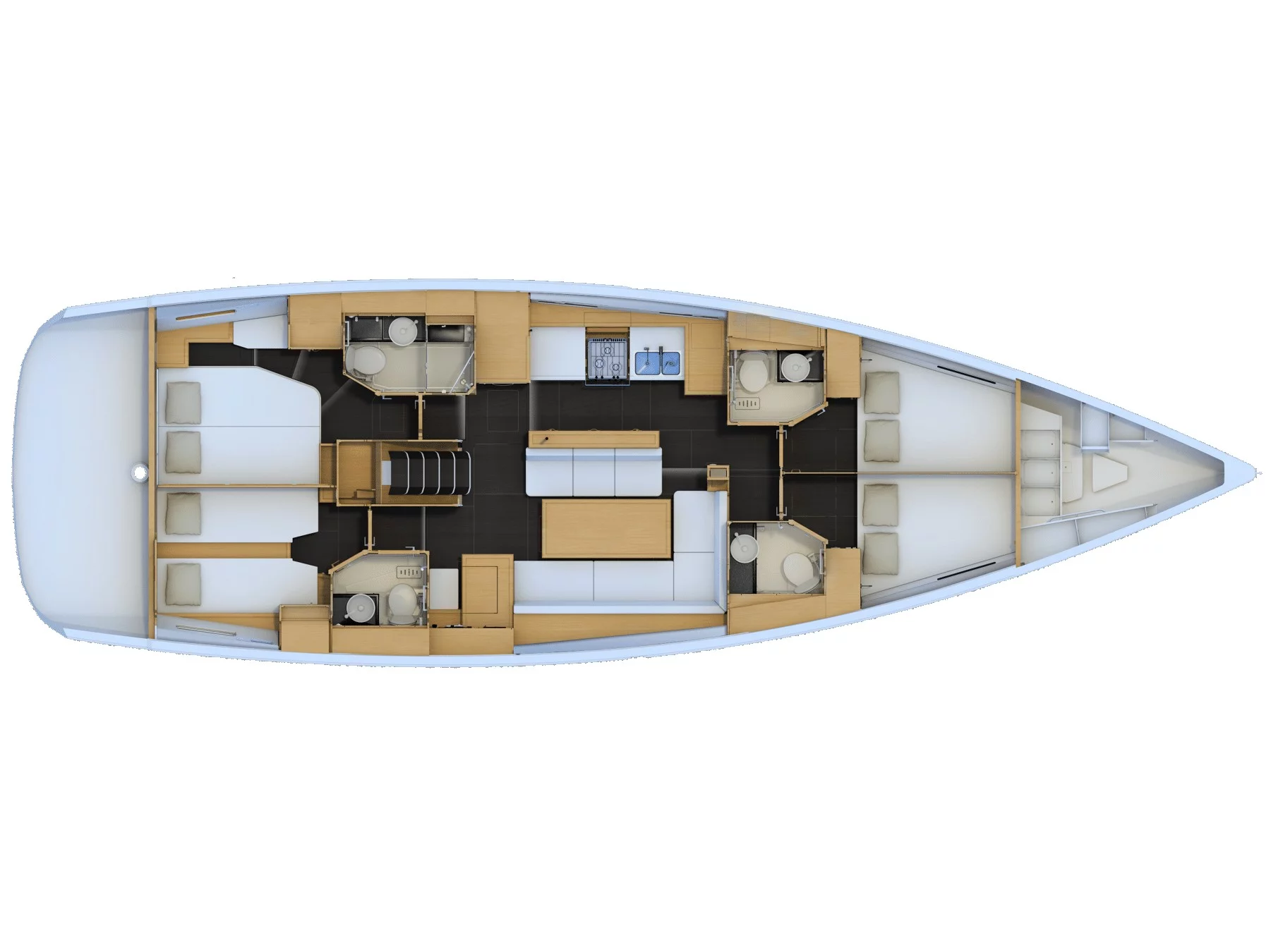 Jeanneau 54 (Cappuccino Due) Plan image - 10