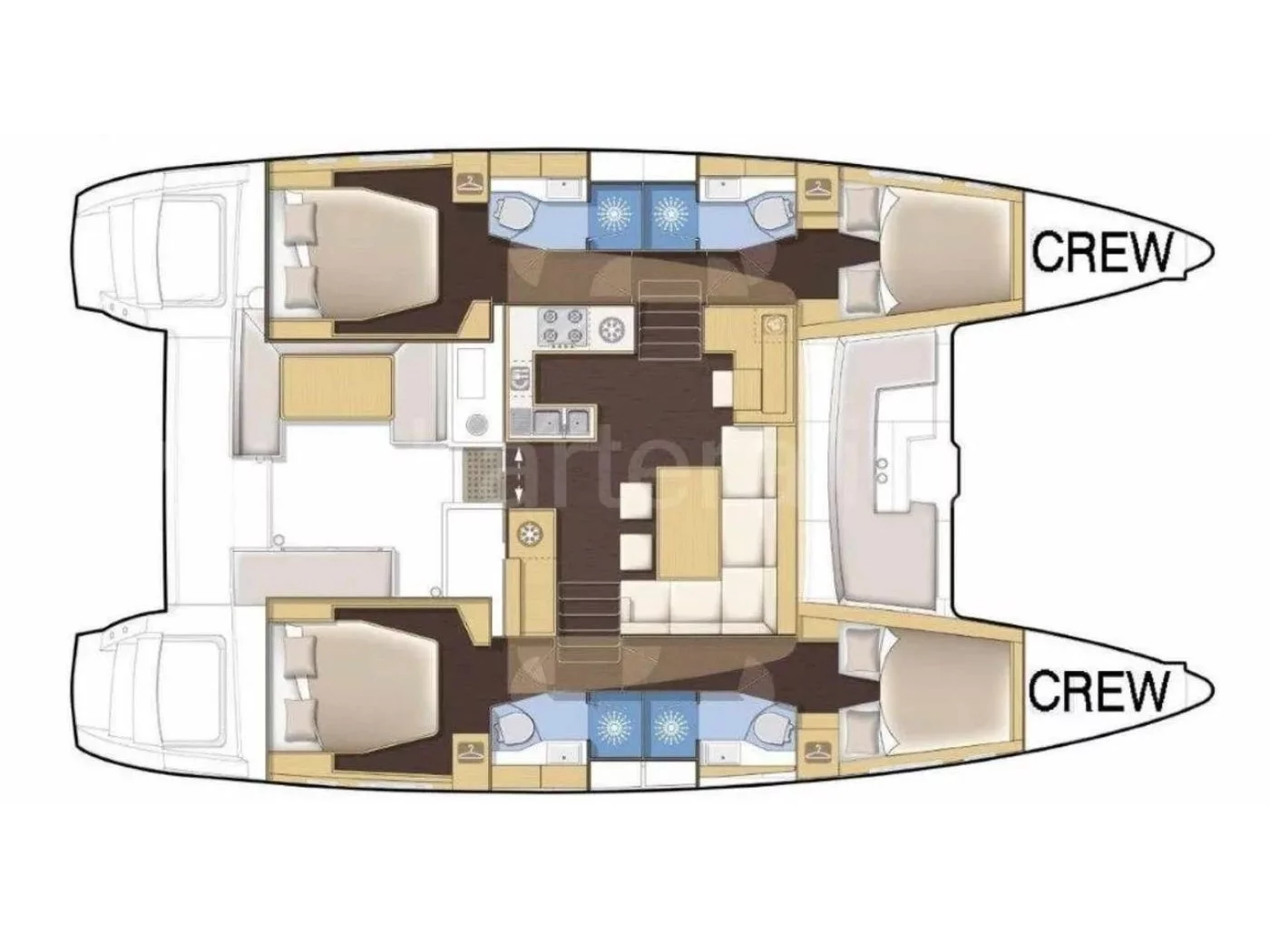 Lagoon 450 Fly (No name - Whole Yacht) Plan image - 16