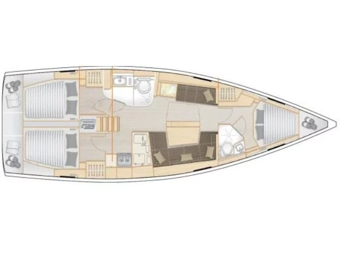 Hanse 418 (Dafne) Plan image - 16