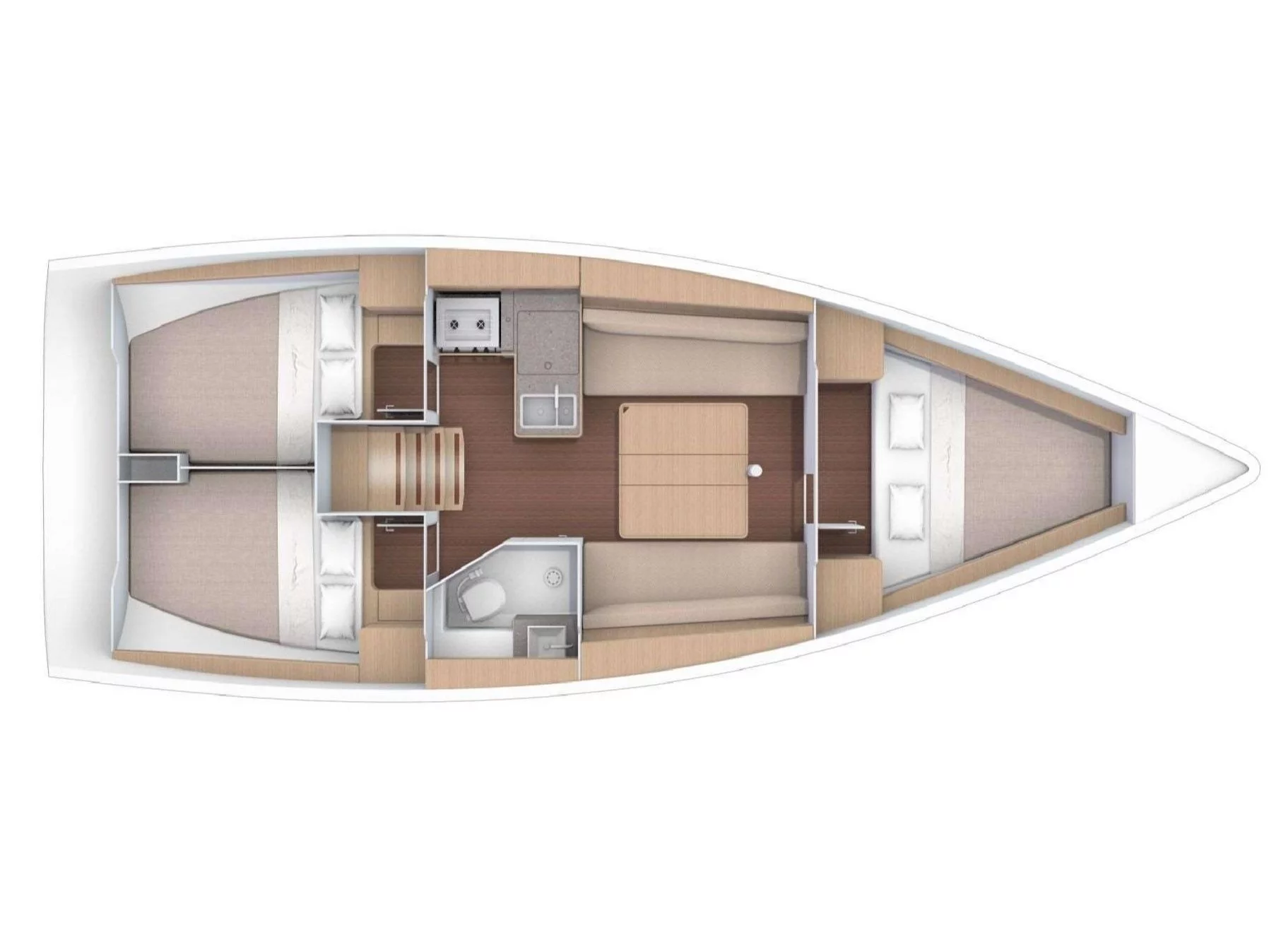 Dufour 360 GL (Monia) Plan image - 2