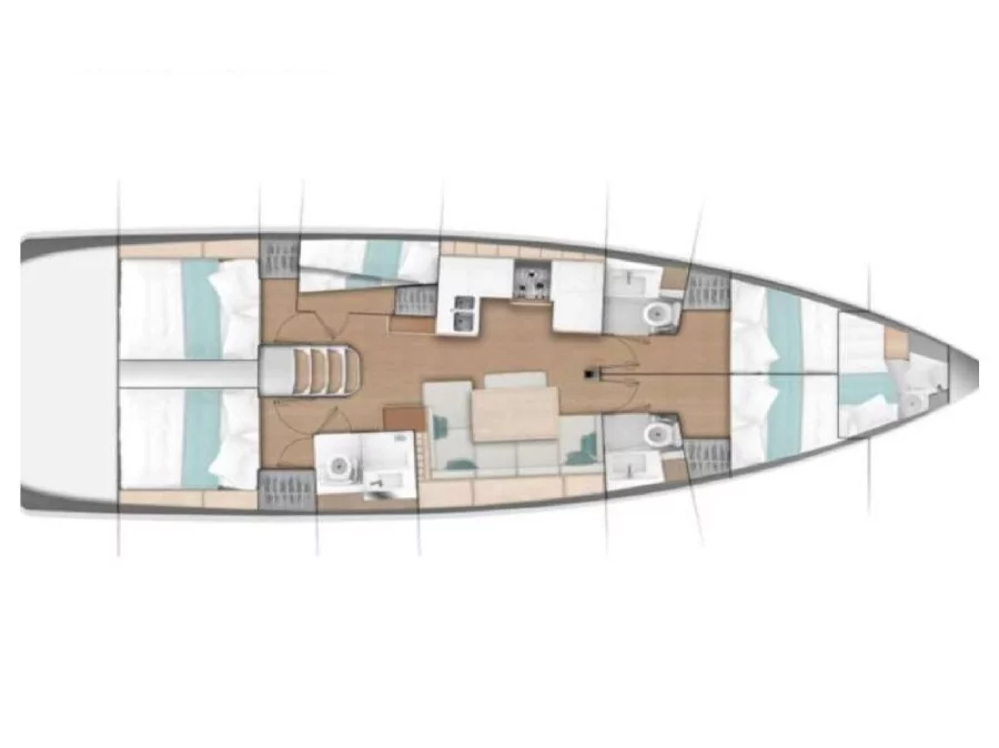 Sun Odyssey 490 (Grazia) Plan image - 7