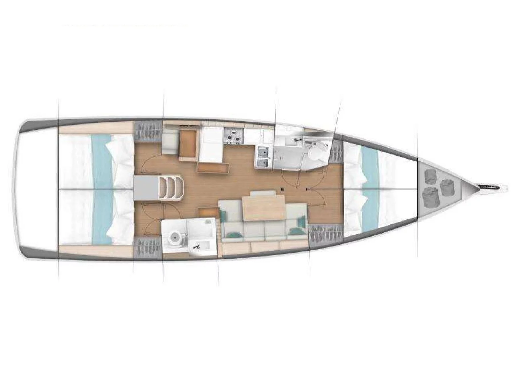 Sun Odyssey 440 (Coco) Plan image - 4