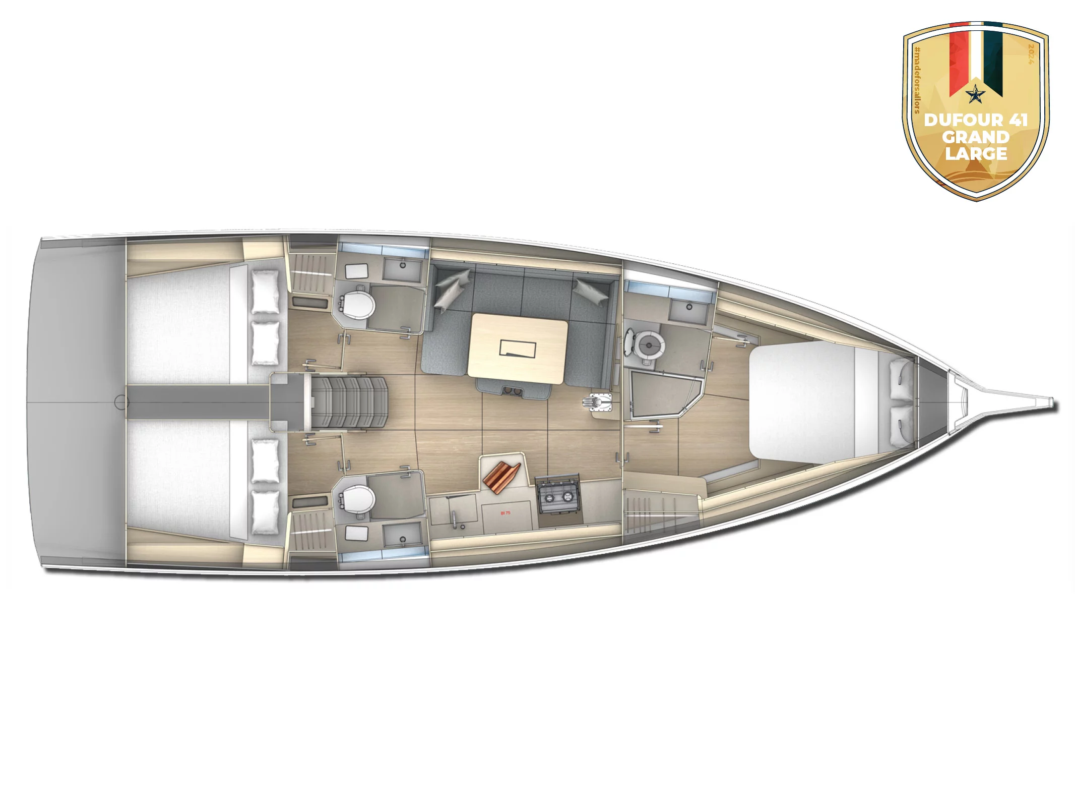 Dufour 41 (Kaya ( & gen)) Plan image - 64