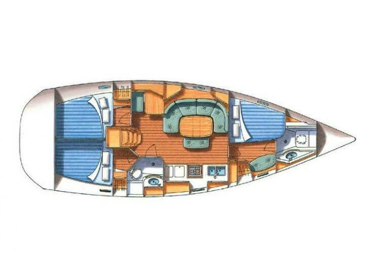Photo #11 - Oceanis 393 Clipper (Aeolian Too (Solar, heating, Plotter)) en Kavala - 13590
