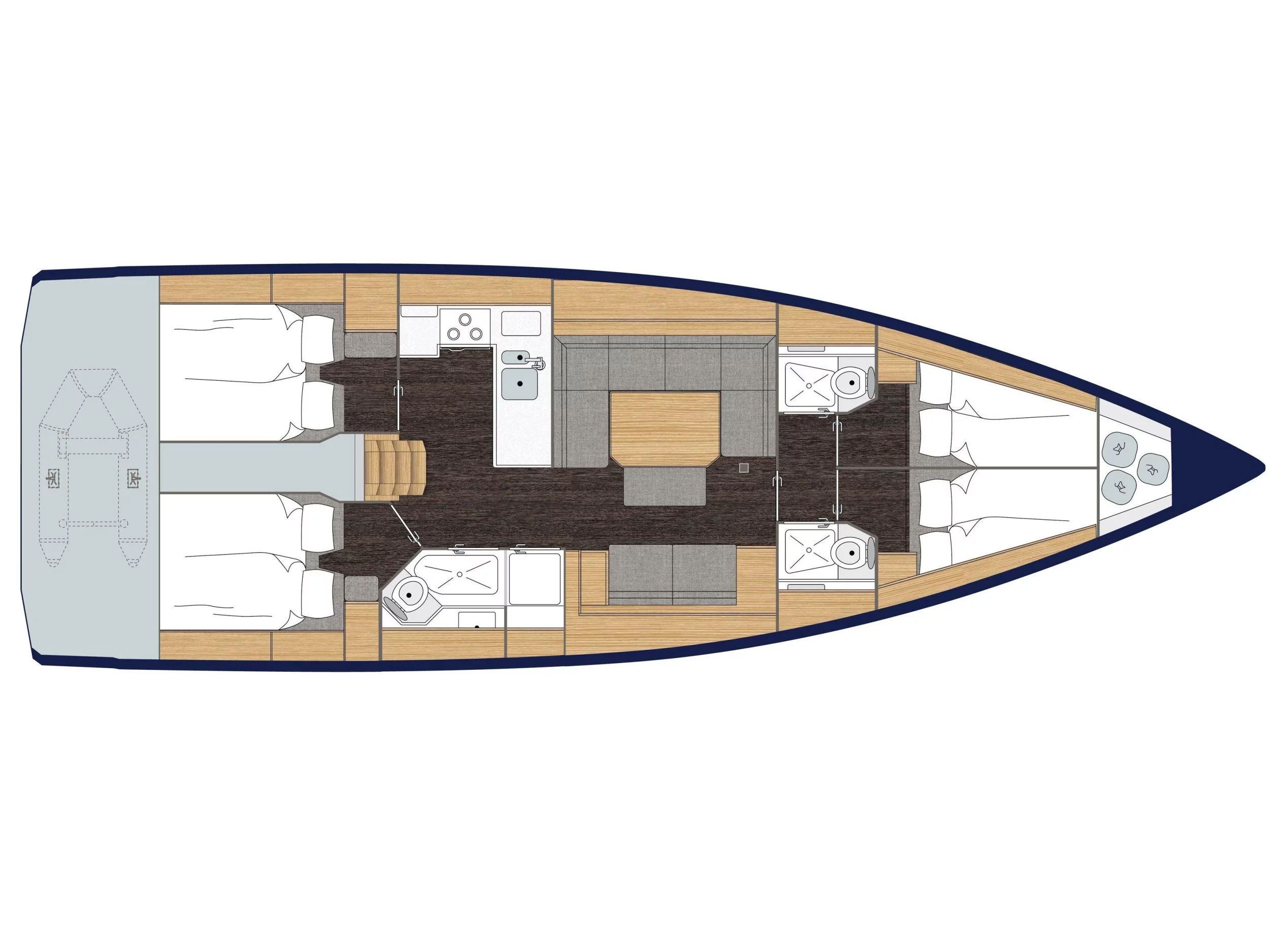 Bavaria C45 (Red Horizon) Plan image - 13