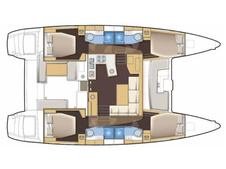 Lagoon 450 (Opera Prima) Plan image - 14