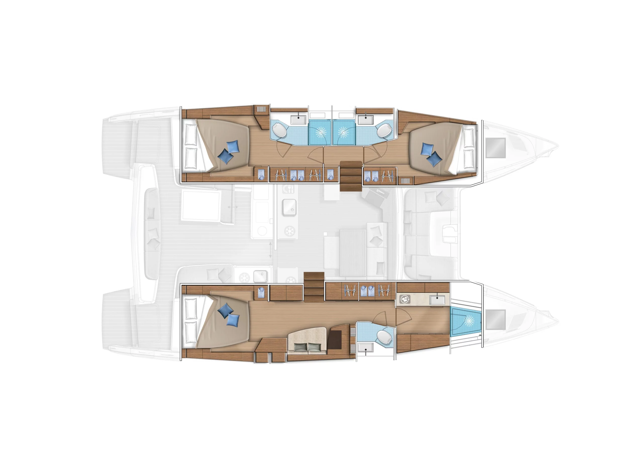 LAGOON 46 3 CAB (JEMALE) Plan image - 12