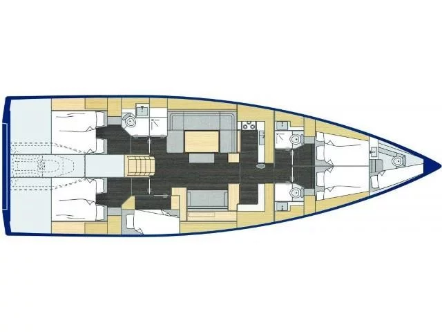 Bavaria C57 (Seacret) Plan image - 7