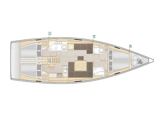 Hanse 458 (Celine 1) Plan image - 10