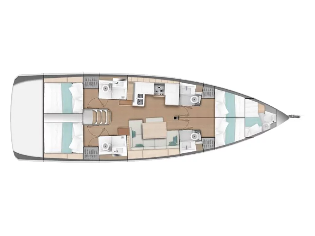 Sun Odyssey 490 (Porto Fino) Plan image - 34