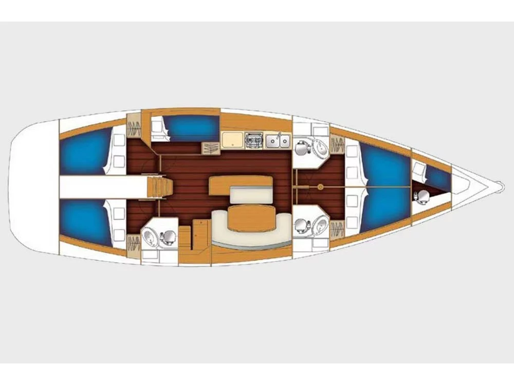 Cyclades 50.5 (Azzuro) Plan image - 4