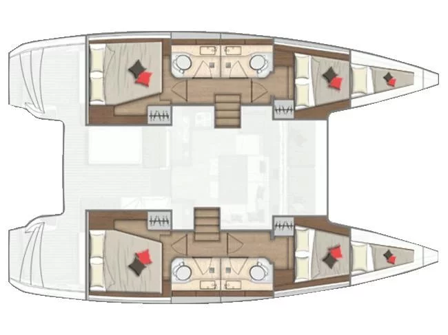 Lagoon 40 (Il Vento) Plan image - 9