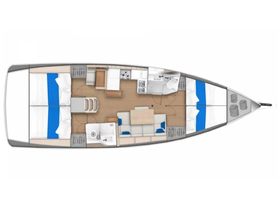 Sun Odyssey 440 () Plan image - 5