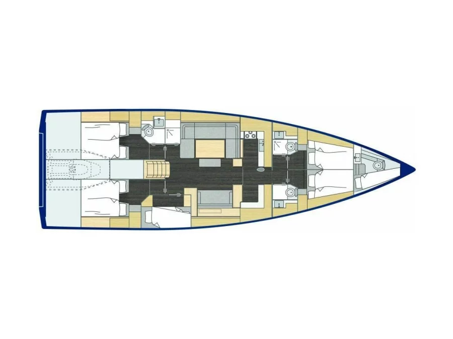 Bavaria C57 (Seacret) Plan image - 4