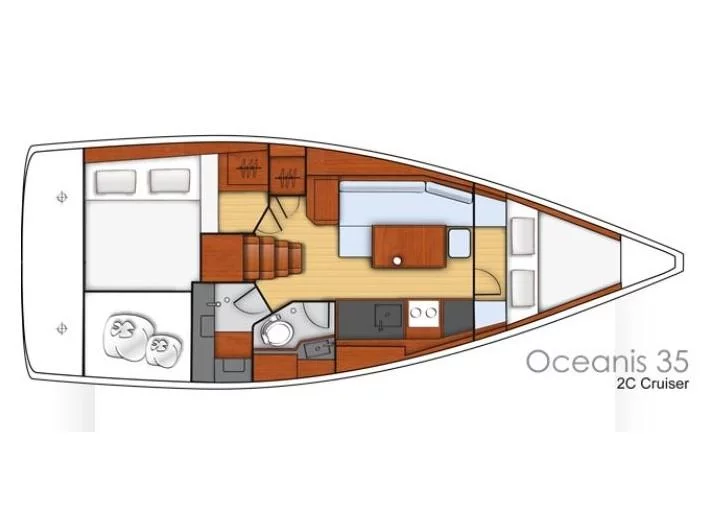 Oceanis 35 (Zomer) Plan image - 6