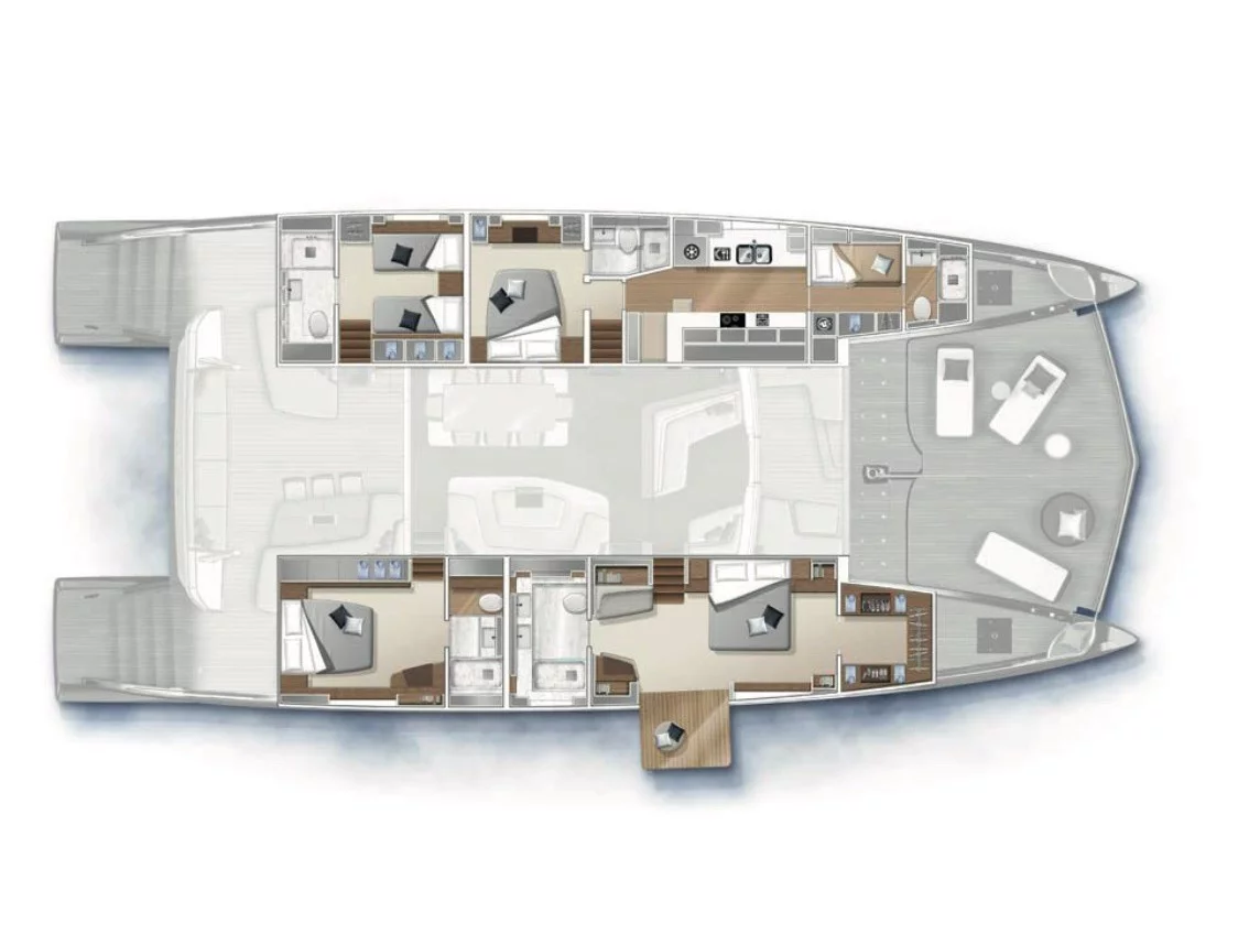 Lagoon Seventy 8 (Zenit - First Class (ANU)) Plan image - 2