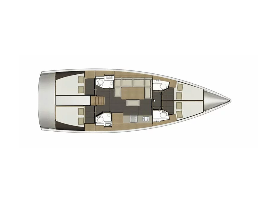 Dufour 460 Grand Large (Dream Weaver) Plan image - 3