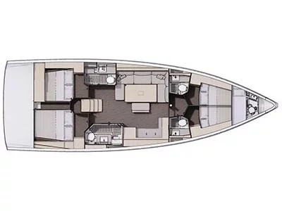 Dufour 470 (La Familia) Plan image - 19