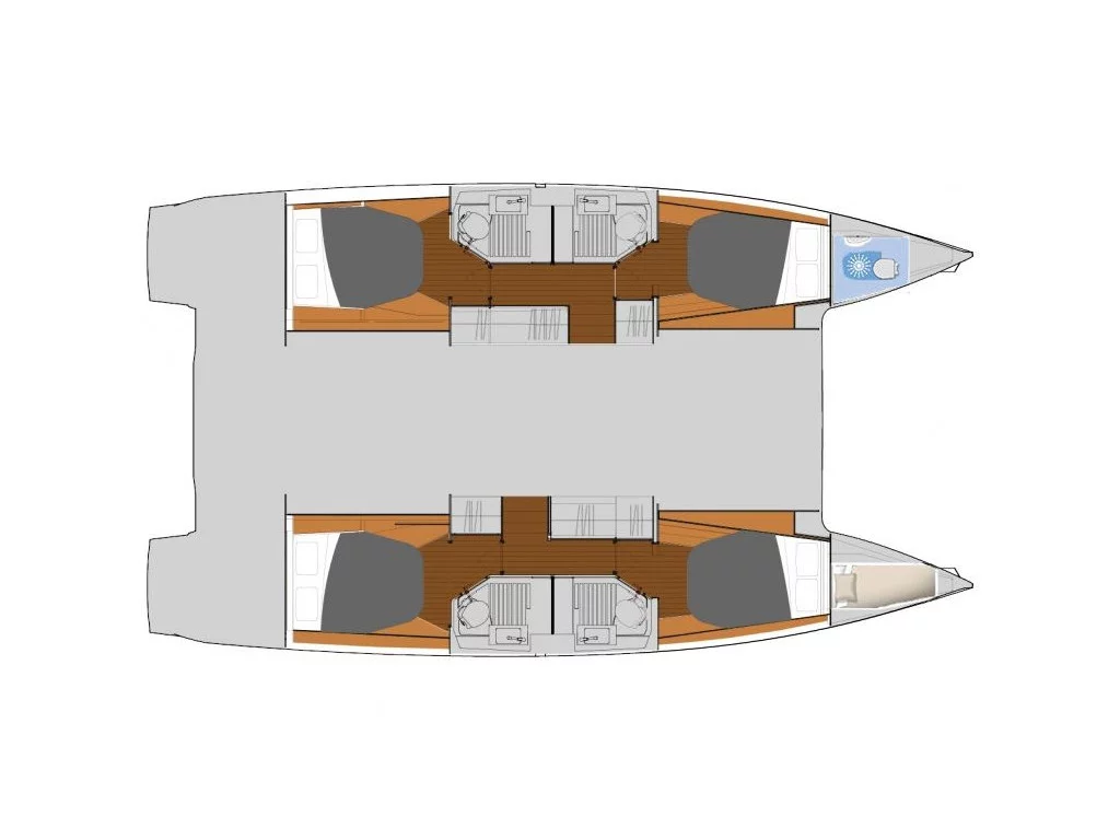 Fountaine Pajot Astrea 42 (Cicada) Plan image - 3