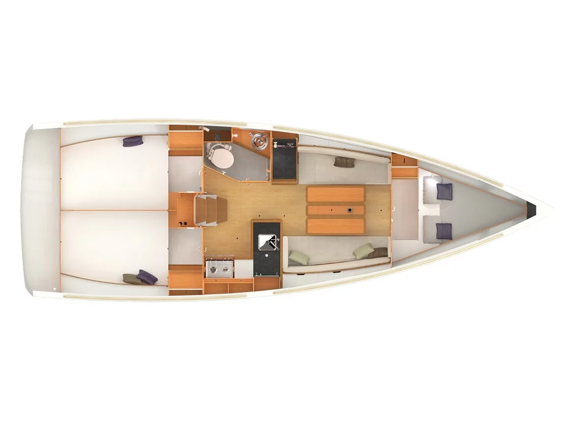 Sun Odyssey 349 (Agios Nikolaos) Plan image - 4