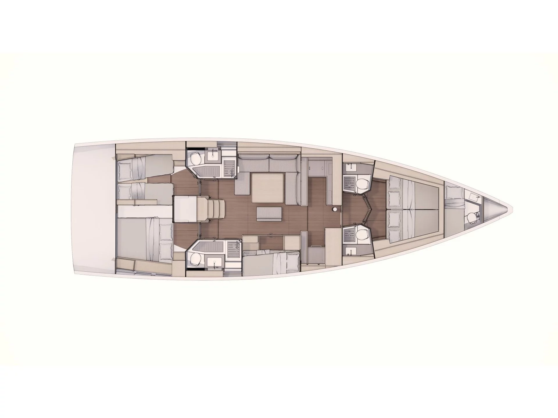 Dufour 530 & GEN (Splash) Plan image - 2
